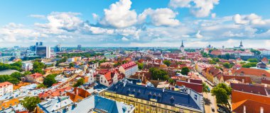 Tallinn, Estonya Hava panorama