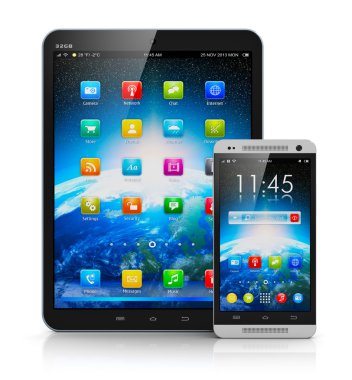 tablet bilgisayar ve akıllı telefon