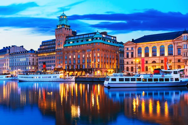 Abendkulisse von Stockholm, Schweden — Stockfoto