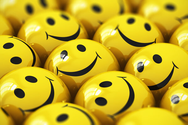 Happy yellow smileys
