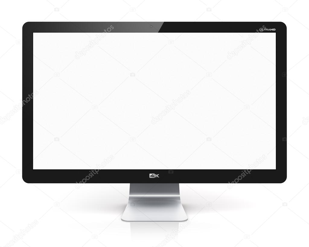 Blank TV or computer monitor