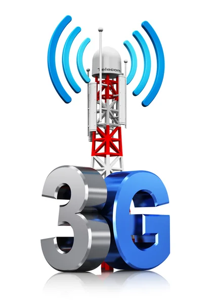 Концепция беспроводной связи 3G — стоковое фото