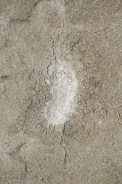 Salt footprint — Stock Photo, Image