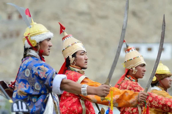 Seniman pada Festival Ladakh Heritage — Stok Foto