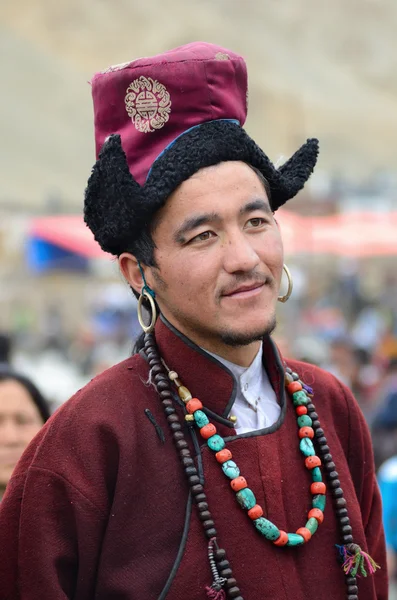 Artysta na festiwalu dziedzictwa ladakh — Zdjęcie stockowe