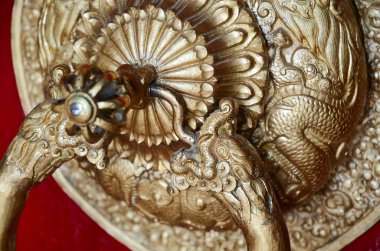 detay kapı Tibet Tapınak.