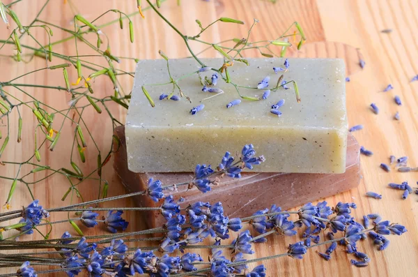 Two herbal soap — Stock Photo, Image