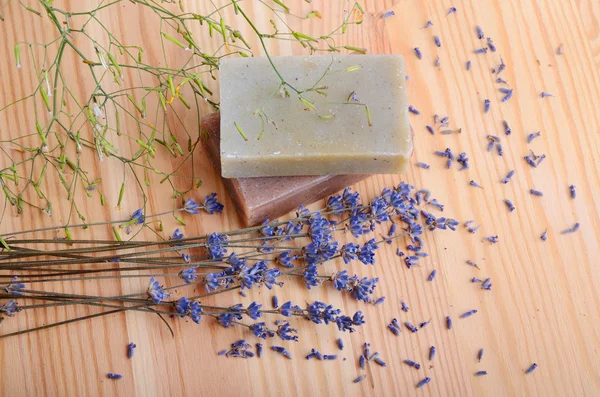 Natural soaps for bodycare — Stock Photo, Image