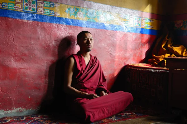 Тибетським ченцем — стокове фото