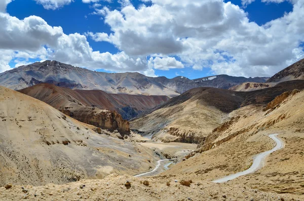 Camino en las montañas del Himalaya — Foto de Stock