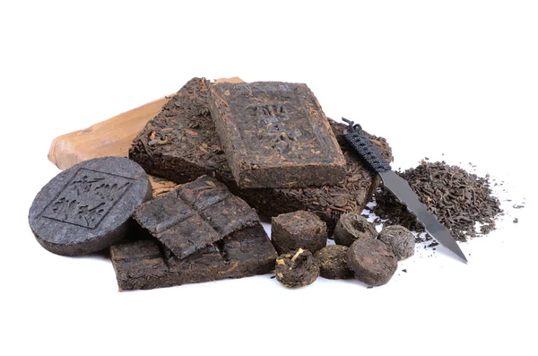 Aromatic black pu-erh tea — Stock Photo, Image