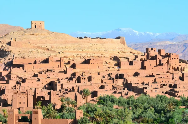 Traditionelle befestigte stadt in marokko, afrika. — Stockfoto