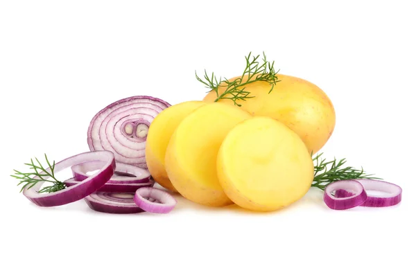 Kartoffeln mit Zwiebeln — Stockfoto