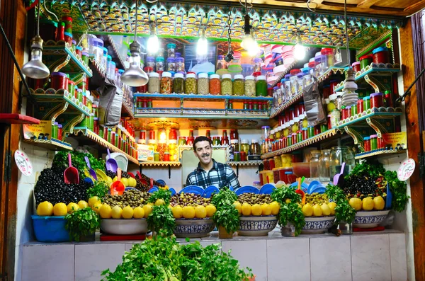 Mercado de rua marroquino — Fotografia de Stock