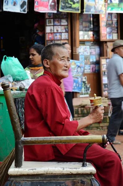 Tibetansk munk — Stockfoto