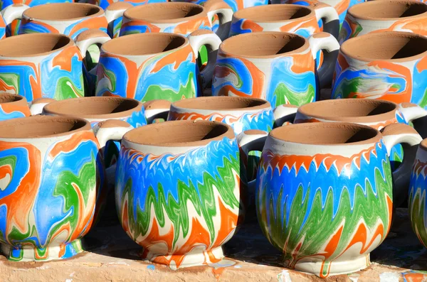 Colored mugs — Stock Photo, Image