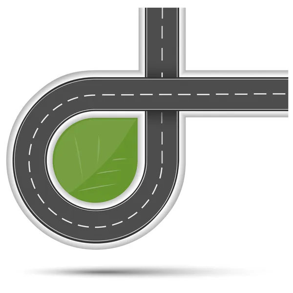 Autoroute écologique — Image vectorielle