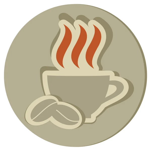 Icona del caffè — Vettoriale Stock