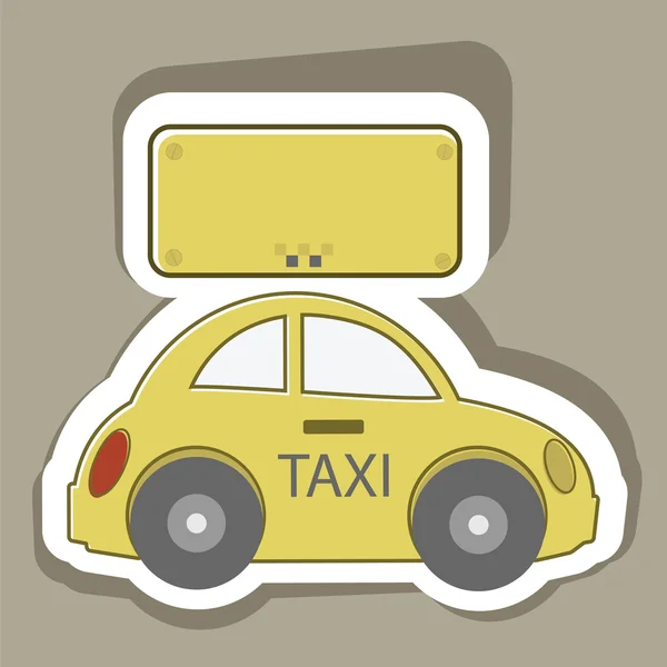 Taxiwagen — Stockvektor