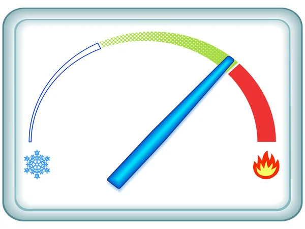 Indikator-Thermometer — Stockvektor