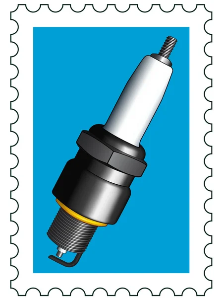 Timbre de bougie — Image vectorielle