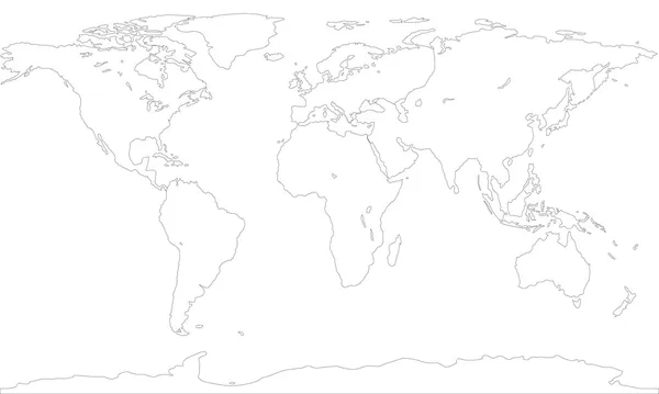 Carte de contour — Image vectorielle