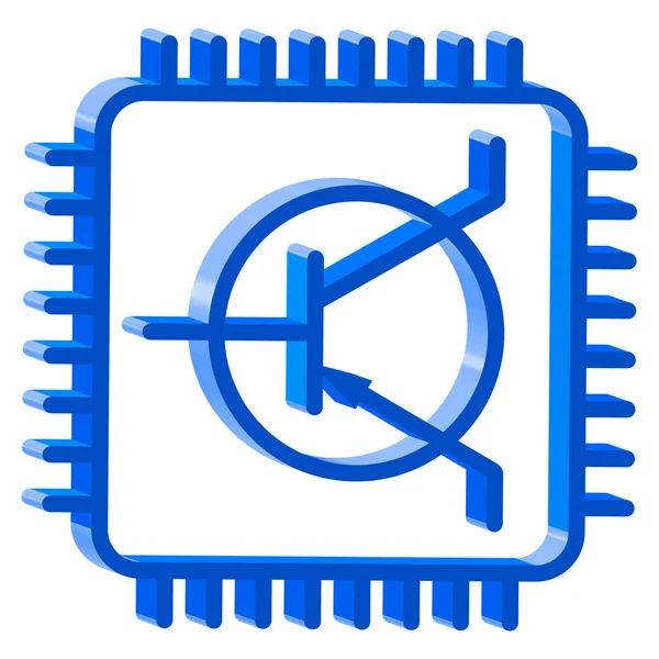 CPU-ikonen — Stock vektor