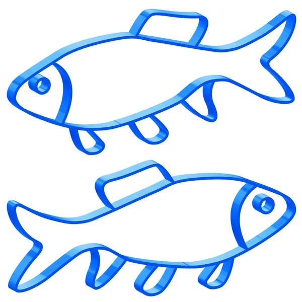 Fish symbol — Stock Vector