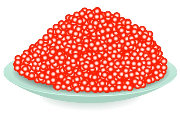 Red caviar — Stock Vector