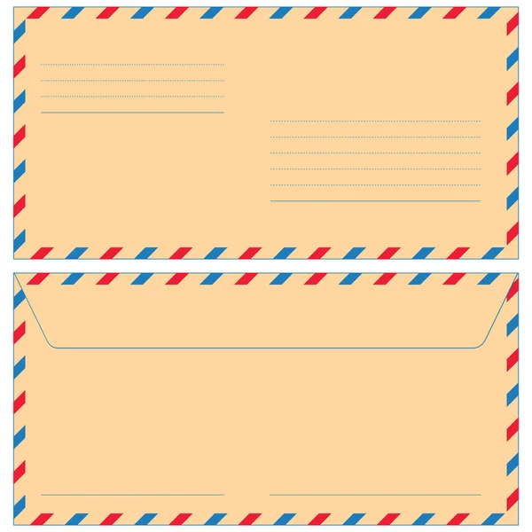 Enveloppe poste aérienne — Image vectorielle