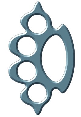 Illustration of the brass knuckles clipart