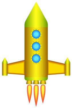 Rocket icon for various design clipart