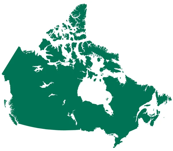 Mapa do Canadá — Vetor de Stock