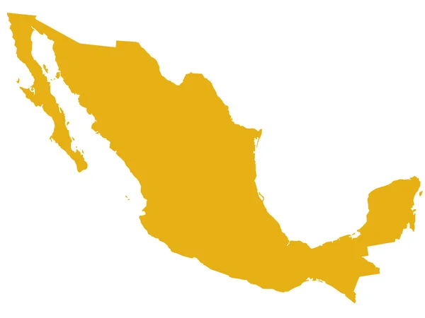 Mapa online de México — Archivo Imágenes Vectoriales