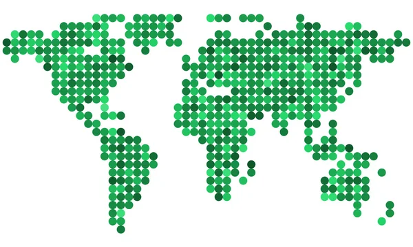 Mapa do mundo abstrato — Vetor de Stock