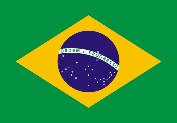 Brasil Flagg – stockvektor