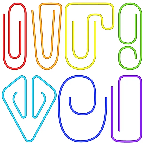 Paperclips set — Stockvector