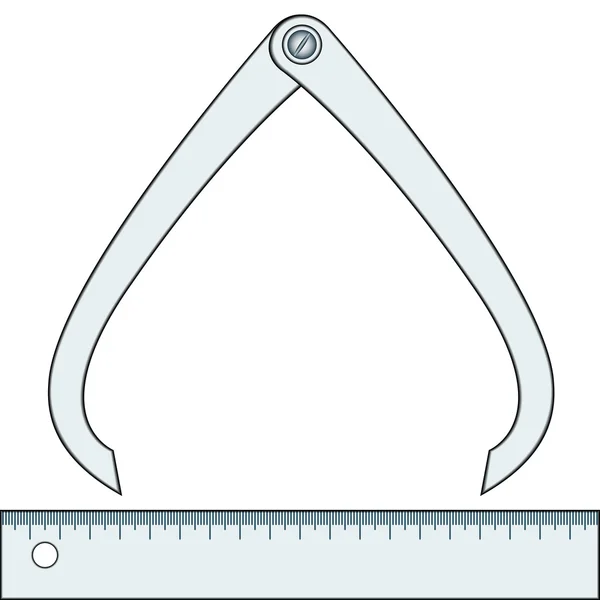 Caliper gage — Vetor de Stock