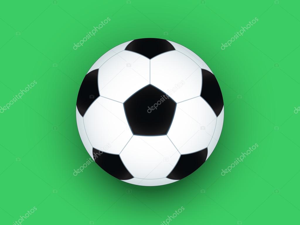 Soccer ball on green