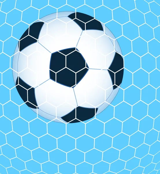 Ball in the net — Stock Vector