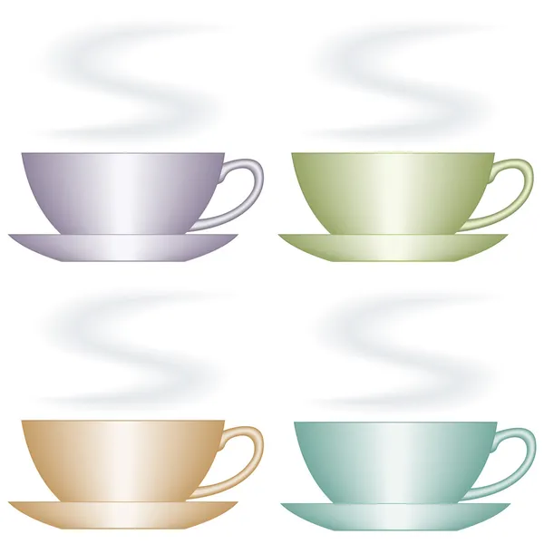 Cup set — Stock Vector