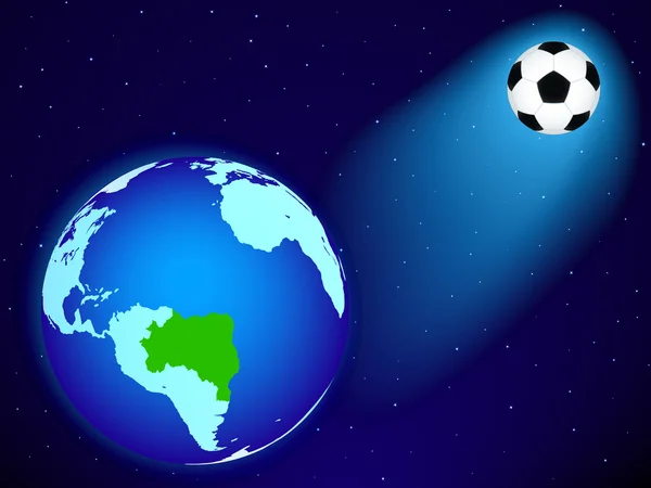 地球とボール — ストックベクタ