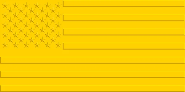 Drapeau USA or — Image vectorielle