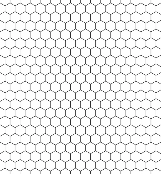 Pattern of the hexagonal net — Stock Vector