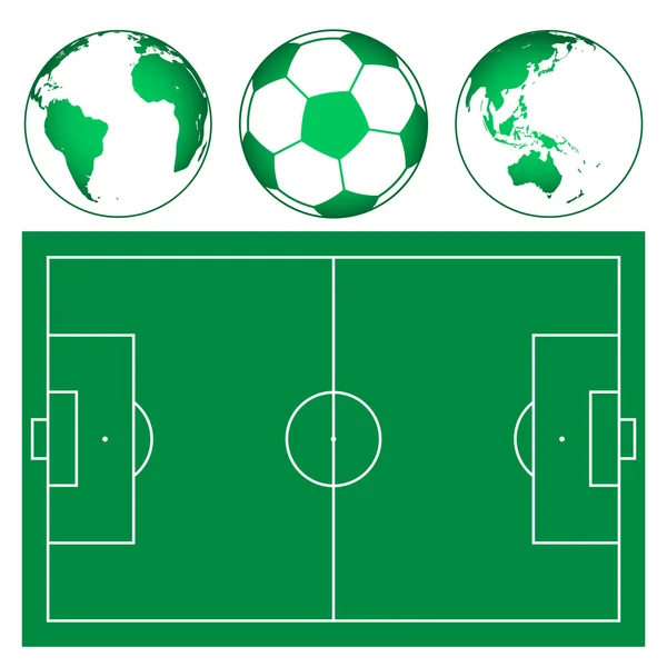 Icônes de football — Image vectorielle