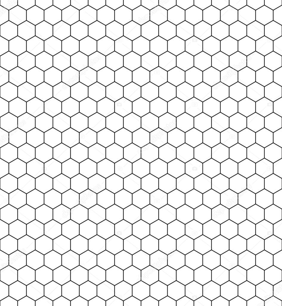Vector of Pattern of the hexagonal net Seamless pattern of the hexagonal net stock vector