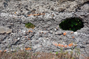 Eski hasarlı çitlerin arka planı