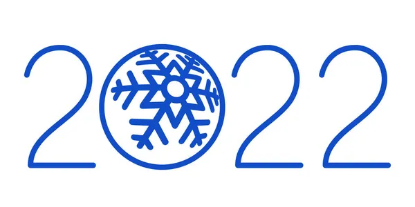 Illustratie Van Het Kerstbal 2022 Nieuwjaarsnummer — Stockvector