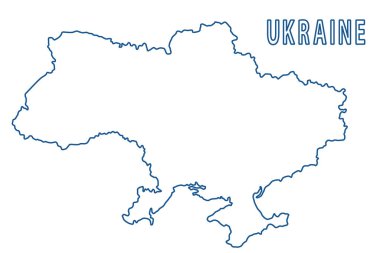 Ukrayna 'nın Contour haritası. Haritanın kaynağı: http: / / www.lib.utexas.edu / maps / Communwealth / ukraine.pdf