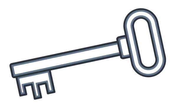 Illustration Classic Lock Key — Stock Vector